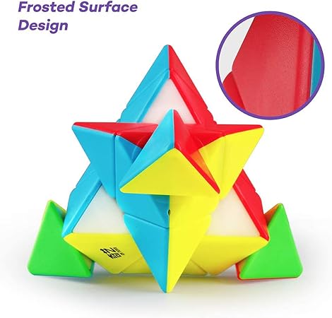 QY 3x3 Stickerless Pyramid Cube