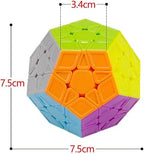 Premium Megaminx Speed Cube – 12-Sided Professional Stickerless Dodecahedron Puzzle