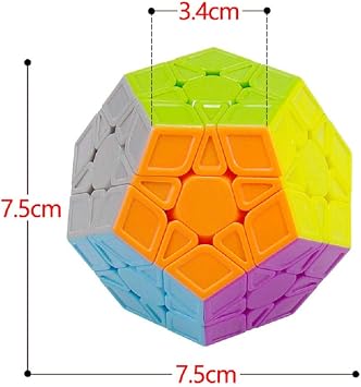 Premium Megaminx Speed Cube – 12-Sided Professional Stickerless Dodecahedron Puzzle
