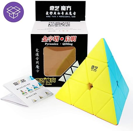 QY 3x3 Stickerless Pyramid Cube