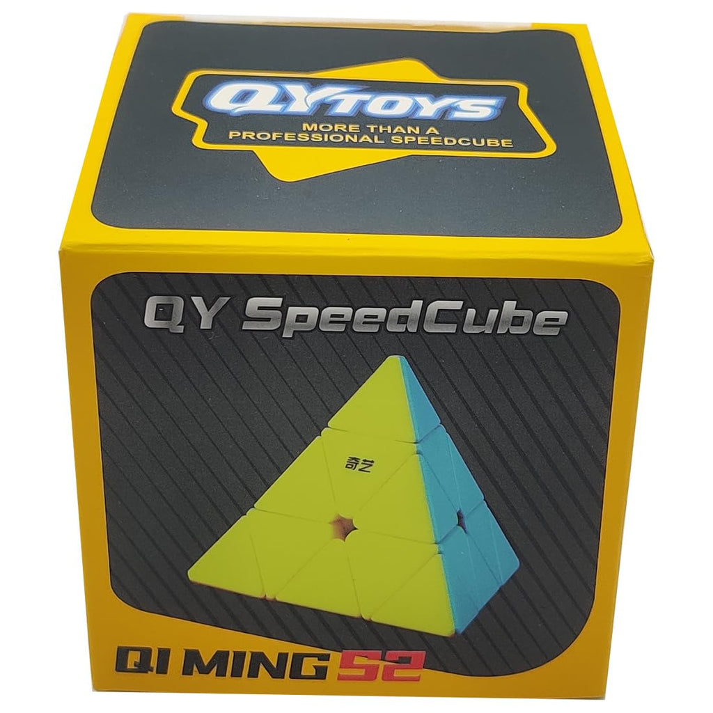QiYi QiMing S2 Pyraminx Speed Cube – Premium Stickerless Triangle Cube