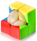 MoYu MeiLong 2x2 Speed Cube – Fast Turning & Smooth Stickerless Brain Teaser Puzzle