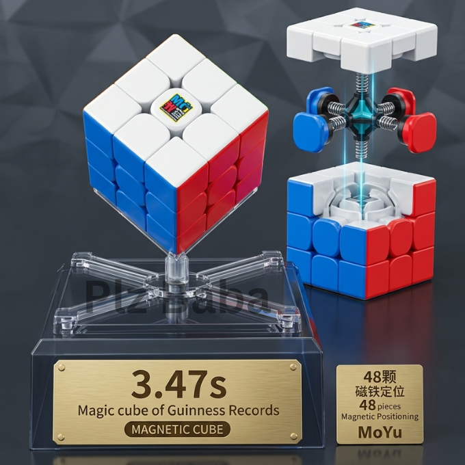 MoYu 3.47S Magnetic Stickerless Speed Cube