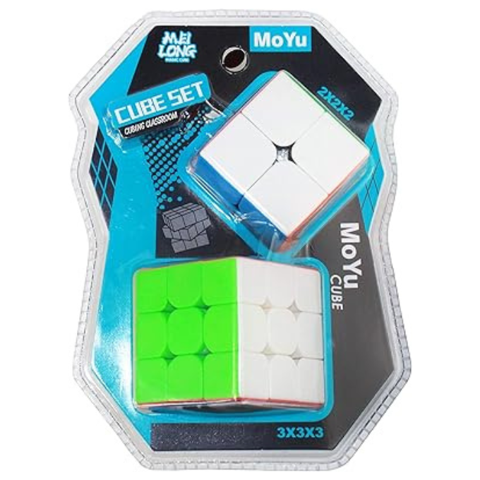 Original Moyu Pack of 2 Stickerless Rubiks Cube