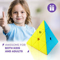 QiYi QiMing S2 Pyraminx Speed Cube – Premium Stickerless Triangle Cube
